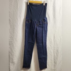Maternity-Indigo Blue,  Blue Jeggings, Size P Medium, See Pic For Messurements
